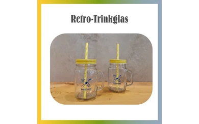 Retro-Trinkglas